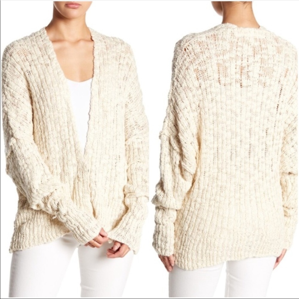Free People oversized knit cardigan